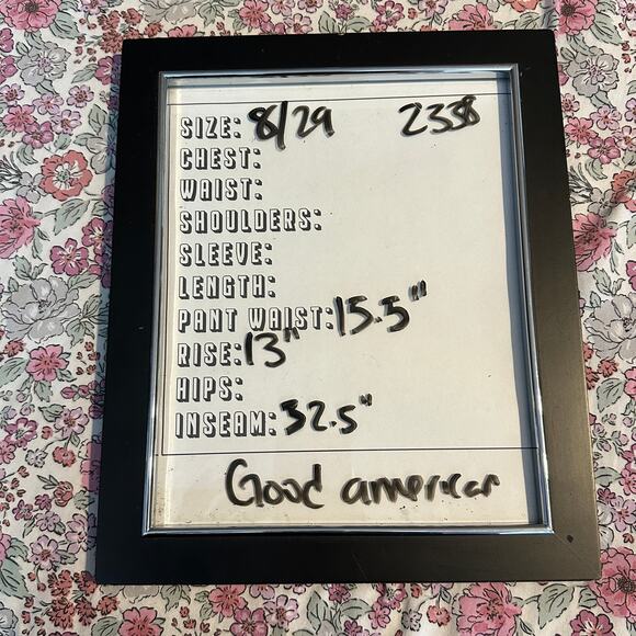 Good American Blue Straight Leg Jeans - Picture 7 of 7